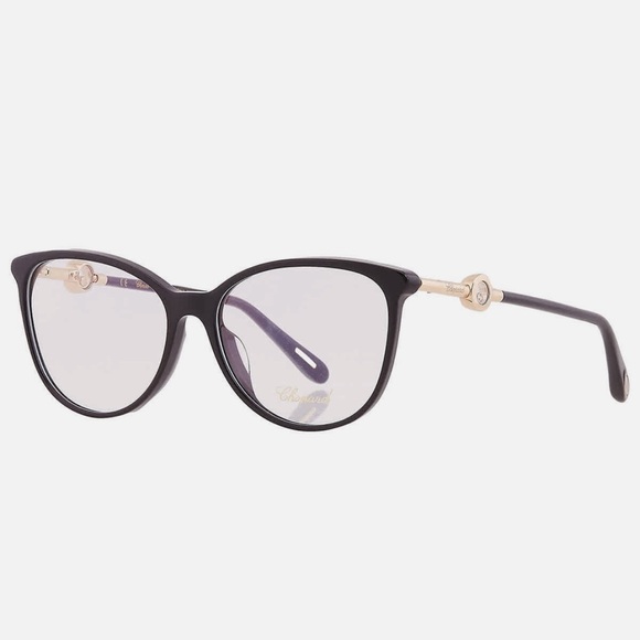 New! Chopard VCH283S 0700 Black and Gold Women Eyeglasses, Authentic